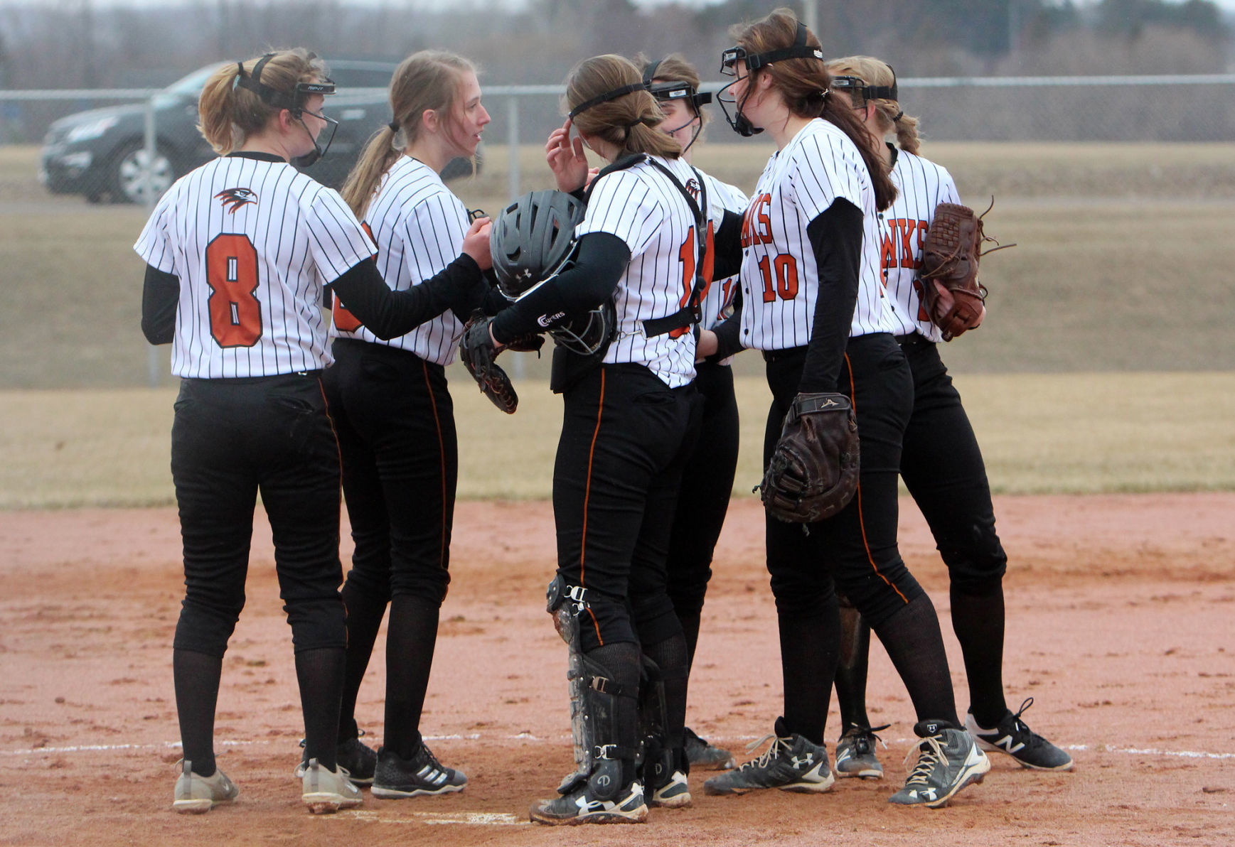 Elk Mound at Bloomer softball 4-4-19